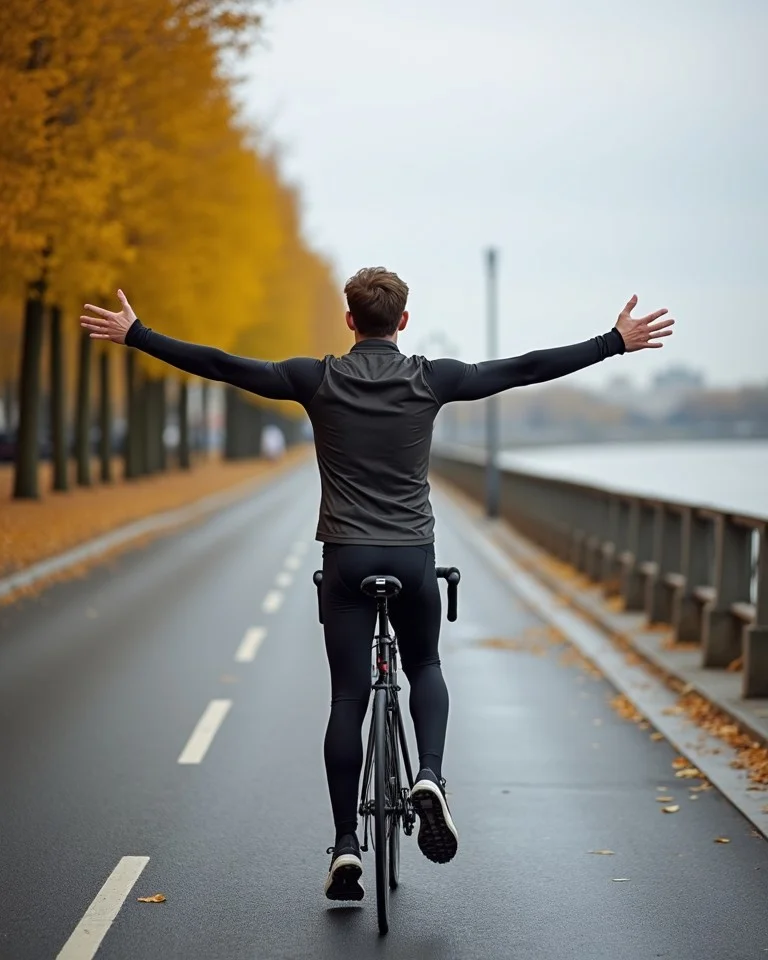 Докатил до набережной и сделал круг вдоль реки 🚲 ветер в лицо всю обратную дорог